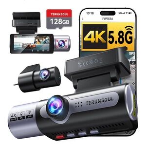 Brand new TERUNSOUL 3 channels 4K Dash Cam